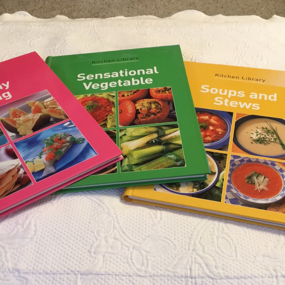 Set 3 cookbooks lots color photos bay books